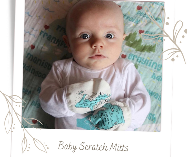 Michigan Mittens Baby Scratch Mitts