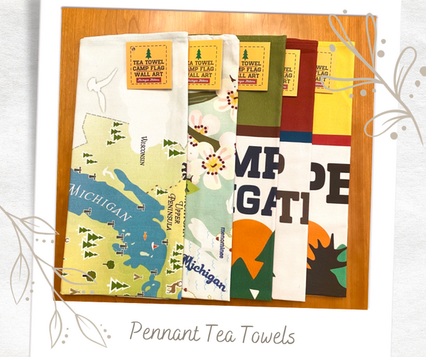 Michigan Tea Towel/Camp Flag