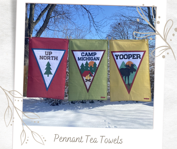 Michigan Tea Towel/Camp Flag
