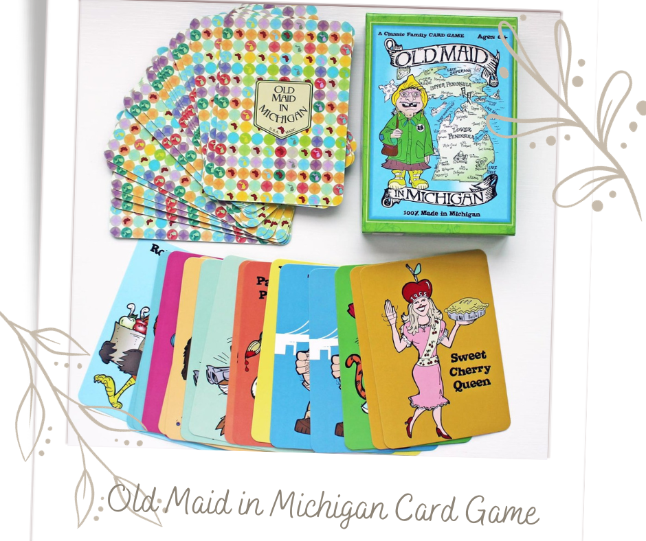 Vintage Mini Card Game Set. Mixies, Old Maid, in Original Case