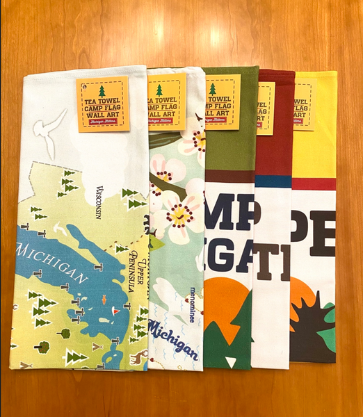 Michigan Tea Towel/Camp Flag