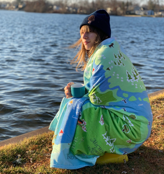 Great Lakes Plush Blanket