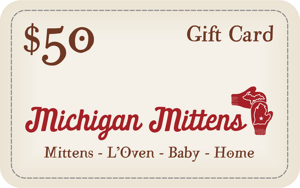 Michigan Mittens Money Gift Card
