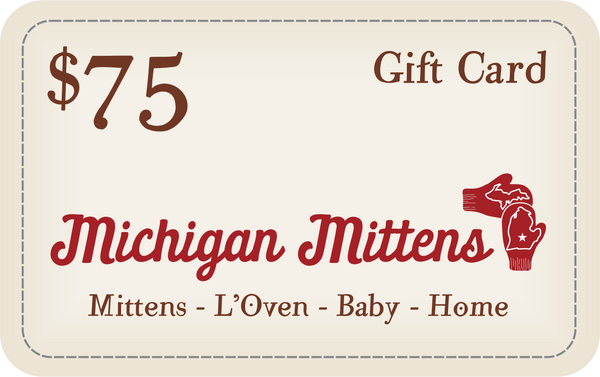 Michigan Mittens Money Gift Card