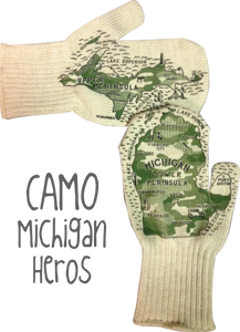 Limited Edition : Camouflage Michigan Mittens