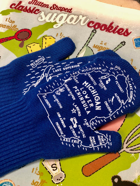Michigan L'Oven Mitts - Now we're cookin'