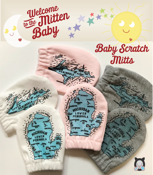 Michigan Mittens Baby Scratch Mitts
