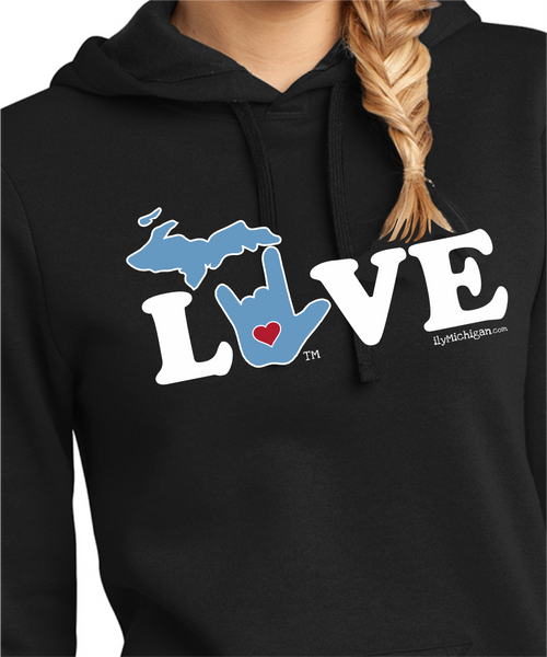 ILY Michigan Unisex Hooded Sweatshirt