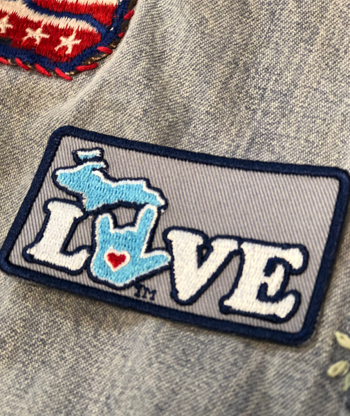 ILY Michigan Embroidery Patches