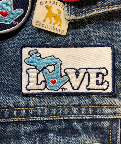 ILY Michigan Embroidery Patches