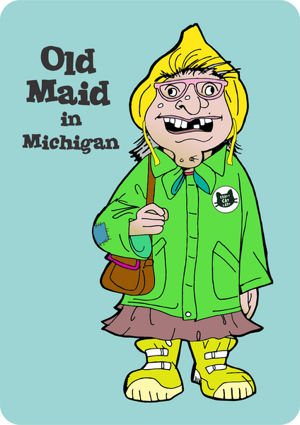 Old Maid in Michigan Jumbo Playing Cards