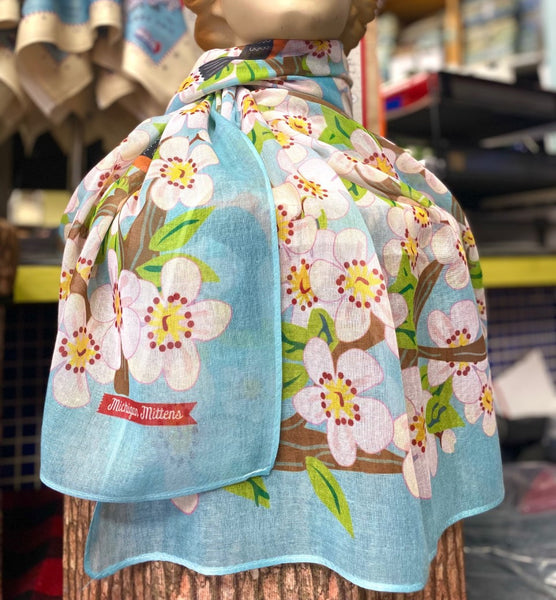 Blossoms & Robins Silky Scarf