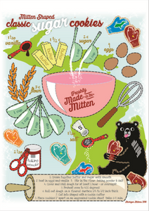 NEW Tea Towel + Mitten Cookie Cutter Gift Set