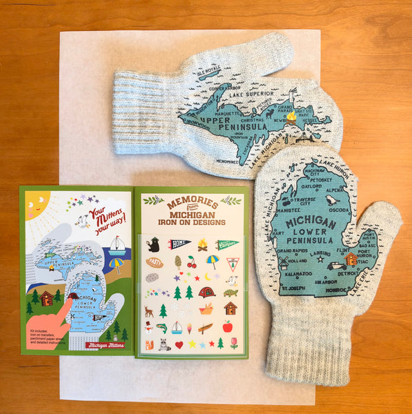 Youth Michigan Mittens + Iron-on Design Kit  *FREE* with purchase for a limited time!