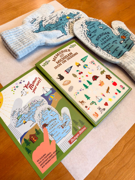 Youth Michigan Mittens + Iron-on Design Kit  *FREE* with purchase for a limited time!