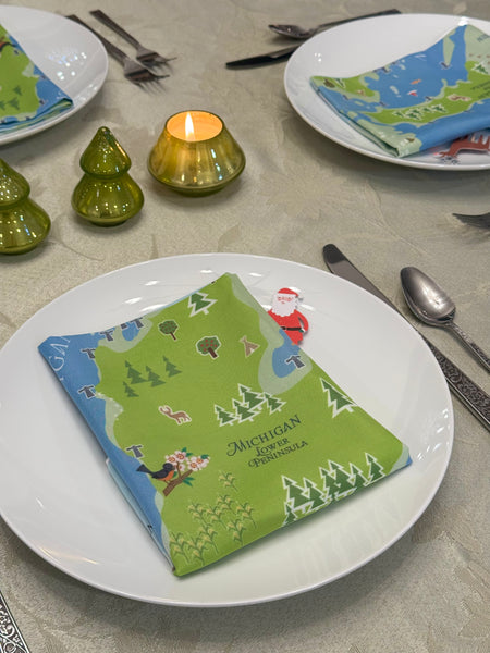 Great Lakes Cloth Napkins set of 4