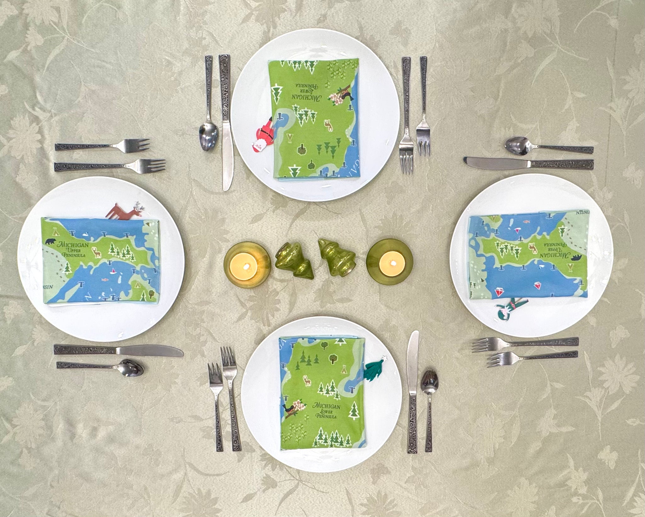 Great Lakes Cloth Napkins set of 4