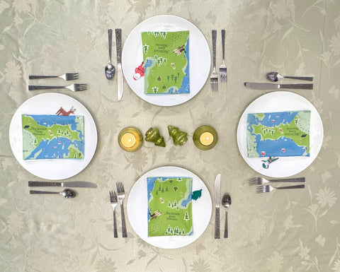 Great Lakes Cloth Napkins set of 4