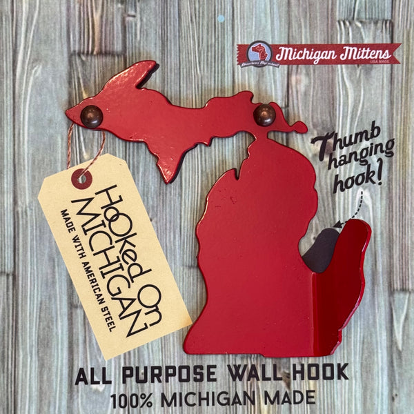 Hooked on Michigan-Decorative Wall Hook