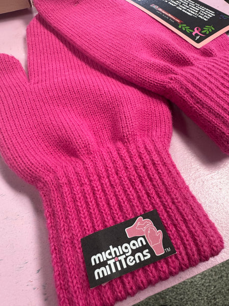 NEW Pretty in PINK Michigan Mittens for Breast Cancer Awareness Month