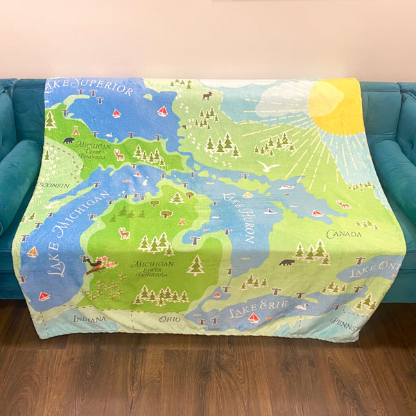 Great Lakes Plush Blanket