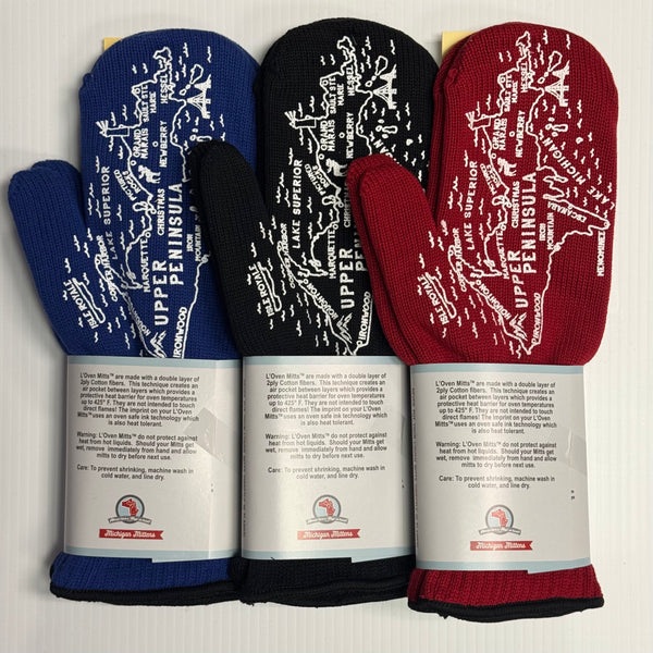Michigan L'Oven Mitts - Now we're cookin'