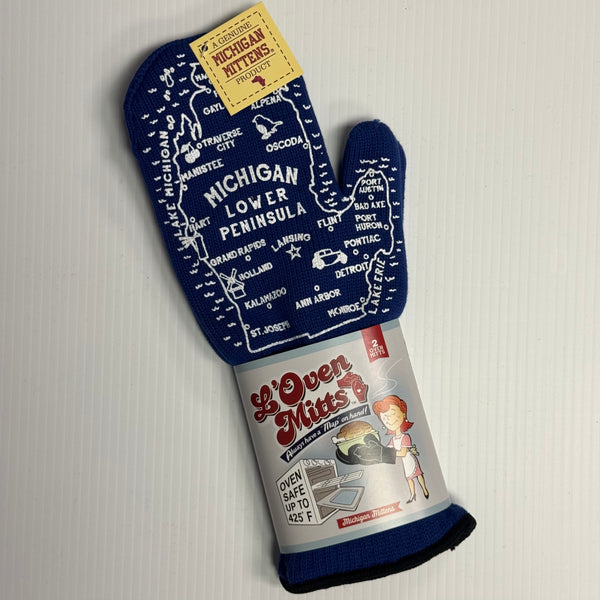 Michigan L'Oven Mitts - Now we're cookin'