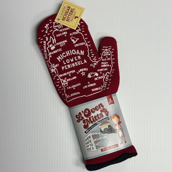 Michigan L'Oven Mitts - Now we're cookin'