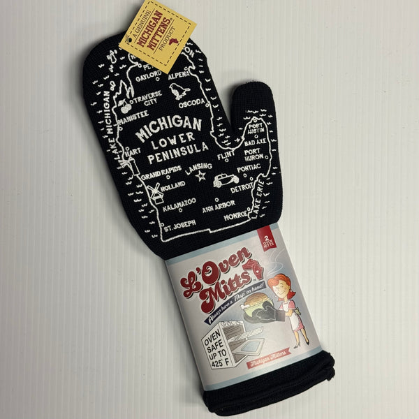 Michigan L'Oven Mitts - Now we're cookin'