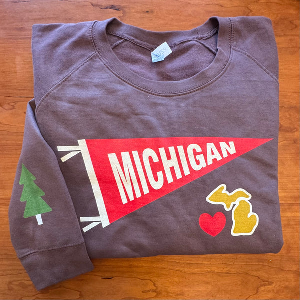 Ladies Michigan Camp Crew Pullover