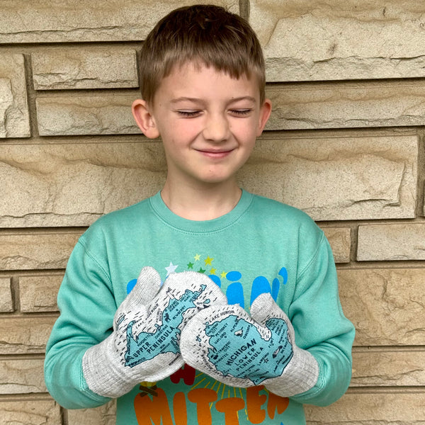 PRE-ORDER Youth Michigan Mittens