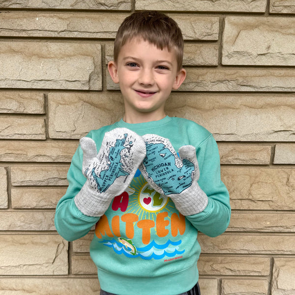 PRE-ORDER Youth Michigan Mittens
