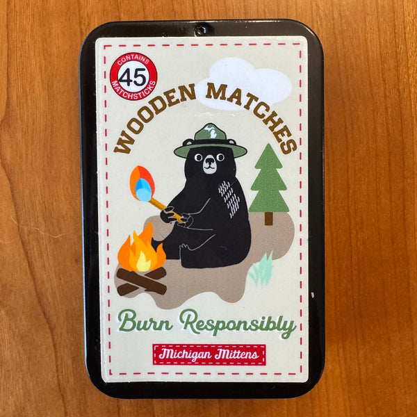 Wooden Matches in Collectible Tin