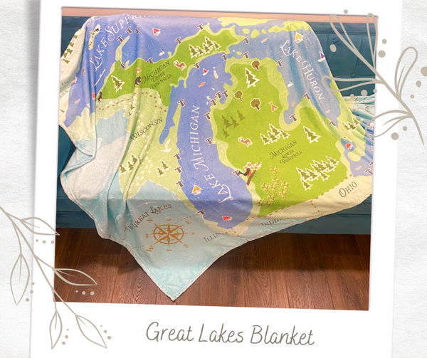 Great Lakes Plush Blanket