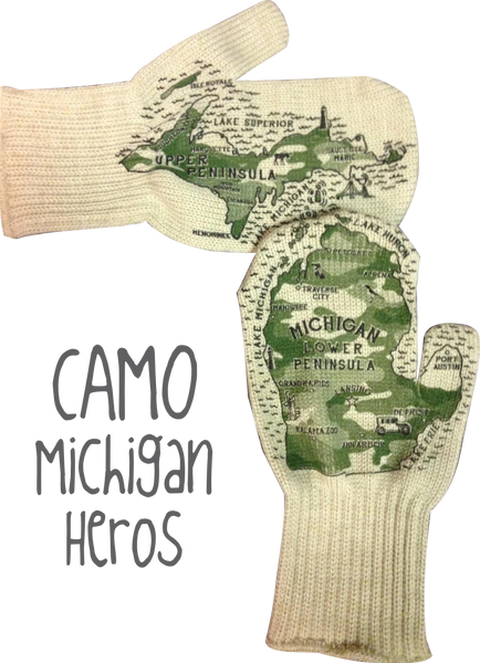 Limited Edition : Camouflage Michigan Mittens