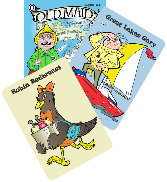 Old Maid in Michigan Jumbo Playing Cards