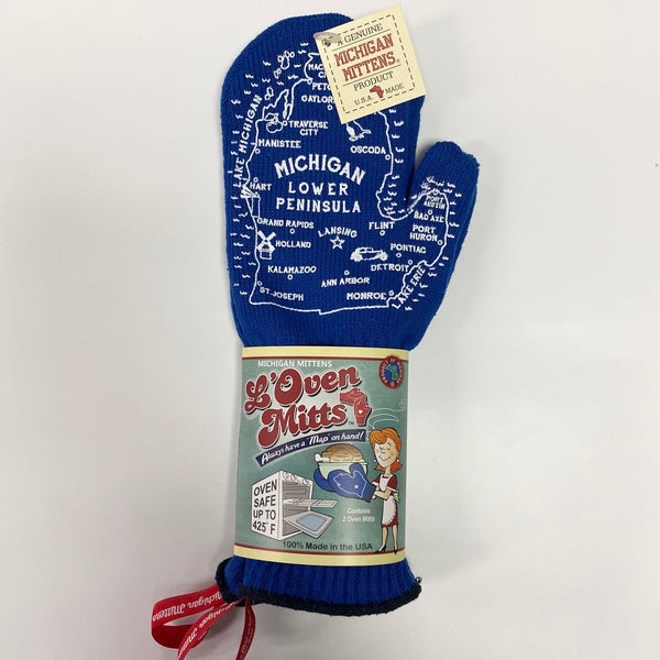 Michigan L'Oven Mitts - Now we're cookin'