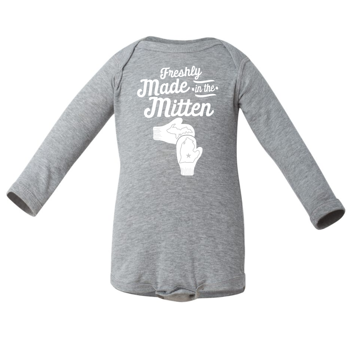 Freshly Made in the Mitten Baby Onesie